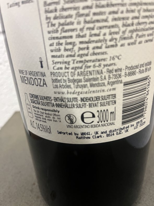 Salentein Barrel Selection Malbec 2020 300CL