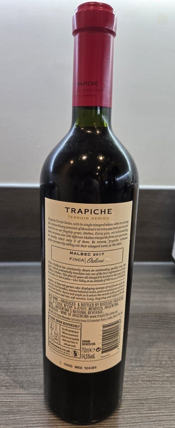 Trapiche, La Consulta Malbec Terroir Series Finca Orellana, Uco Valley