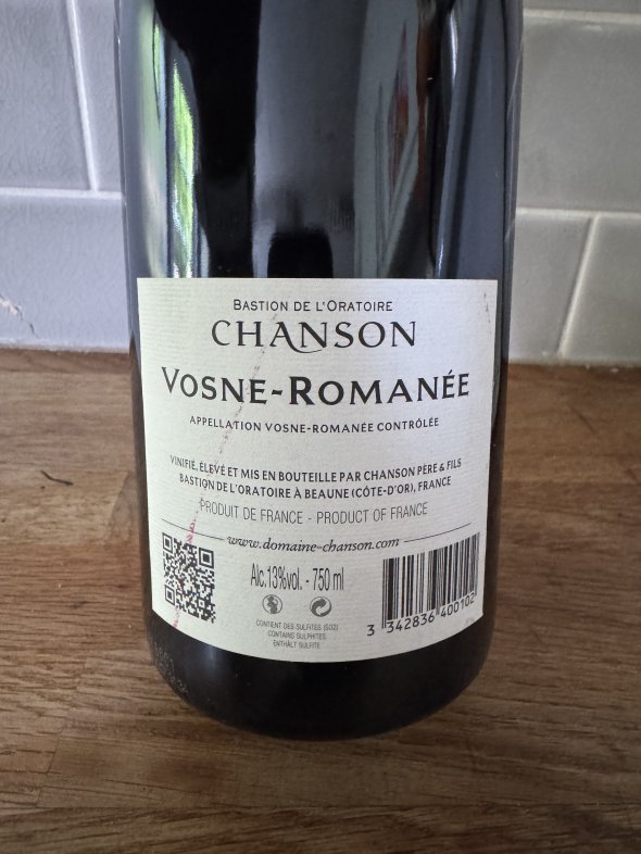 Chanson Pere et Fils, Vosne-Romanee