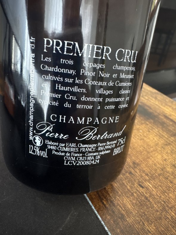 Champagne Pierre Bertrand, Brut Premier Cru ch