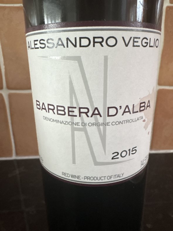 Alessandro Veglio, Barbera d'Alba