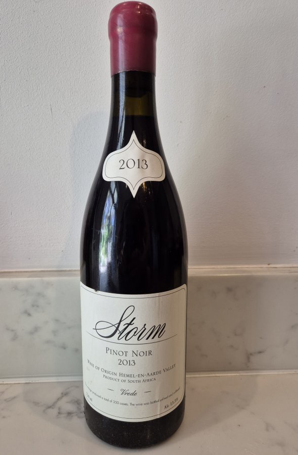 Storm, Vrede Pinot Noir, Hemel-en-Aarde Valley