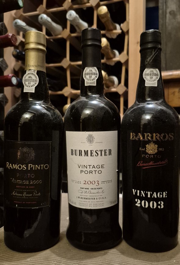 six bottles of vintage Port 1997 - 2008