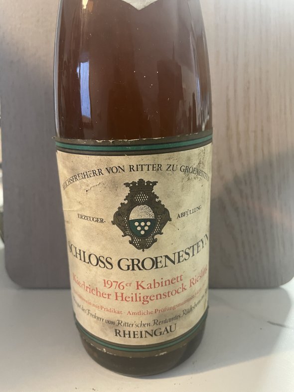 Schloss Groenesteyn, Kiedricher Grafenberg Riesling Eiswein BA, Rheingau