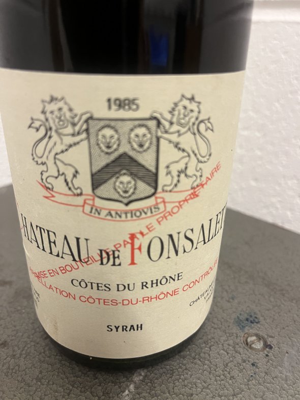 Chateau de Fonsalette, Cotes du Rhone, Syrah