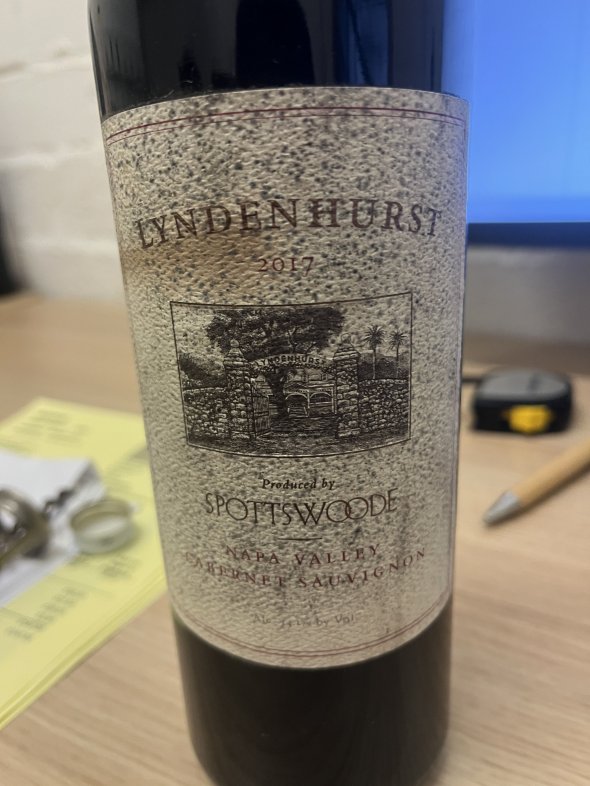 Spottswoode, Lyndenhurst Cabernet Sauvignon, Napa Valley 