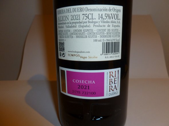Vega Sicilia, Alion, Ribera del Duero