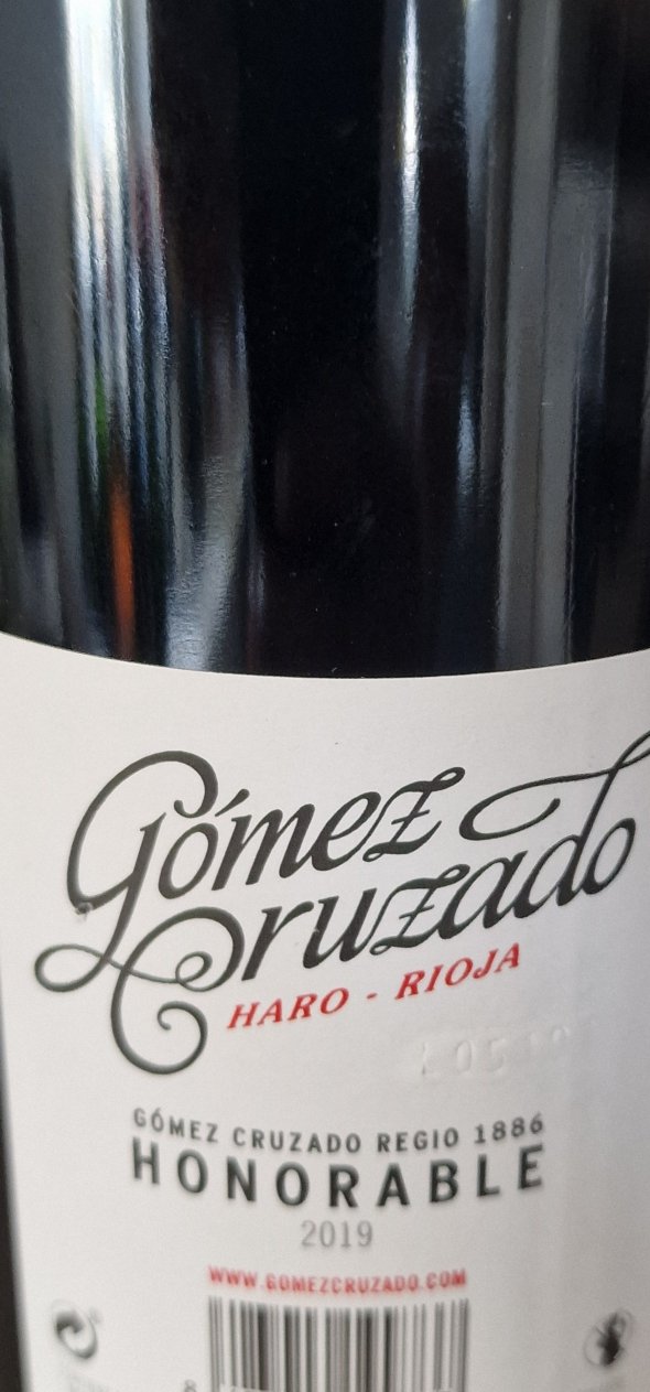 Gomez Cruzado, Honorable, Rioja
