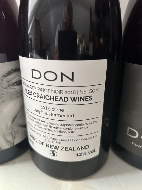 Don Barn Block Pinot Noir, Nelson