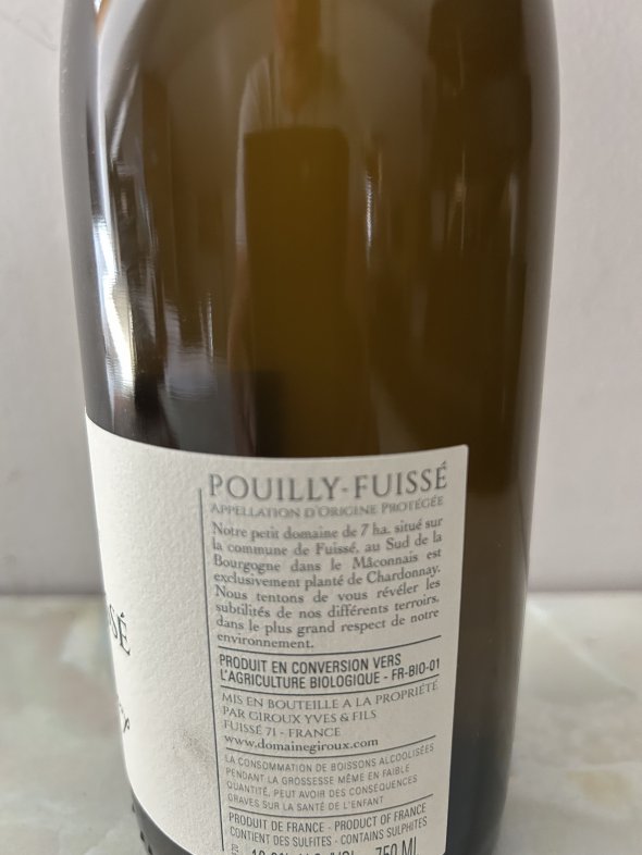 Pouilly Fuiss&eacute;, Sebastian Giroux