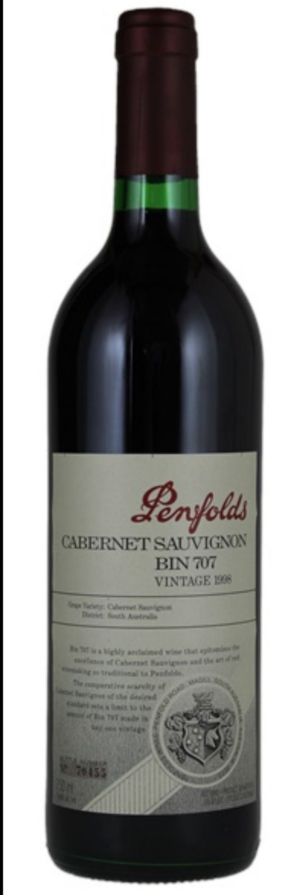 Penfolds, Bin 707 Cabernet Sauvignon, South Australia