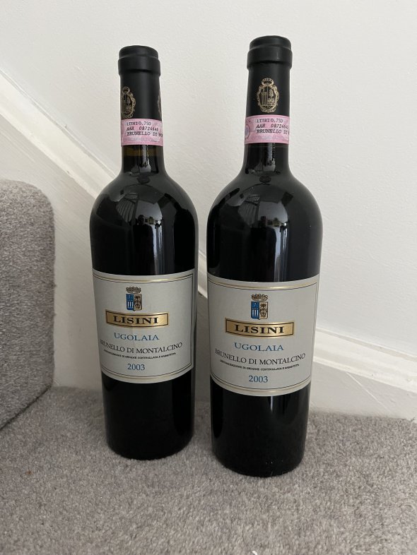 2003 (2 bottles) Lisini, Brunello di Montalcino, Ugolaia