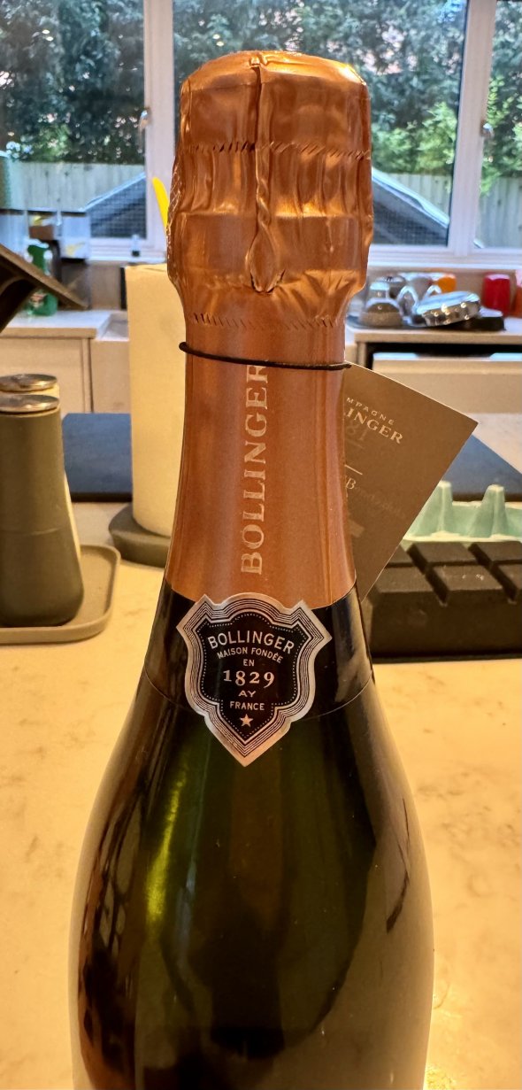 Bollinger Rose Champagne Vintage 2006 in Rose Gold Gift Cage