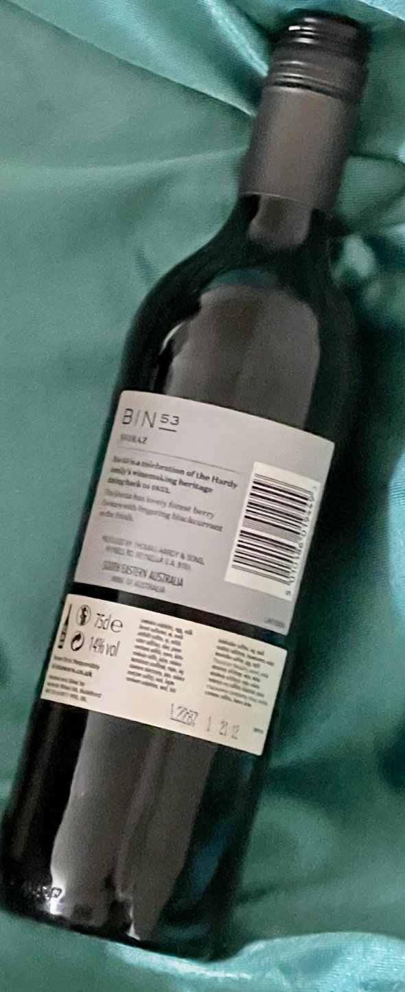 Hardys, Hardys Bin 53 Shiraz, South Eastern Australia