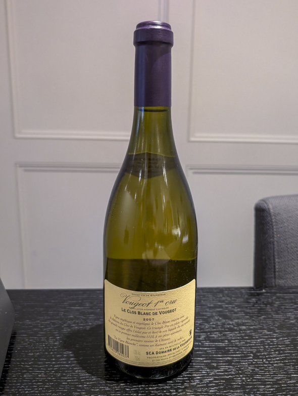 Domaine de la Vougeraie, Vougeot Premier Cru, Le Clos Blanc de Vougeot