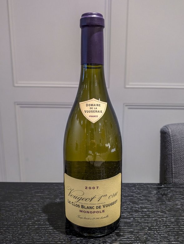 Domaine de la Vougeraie, Vougeot Premier Cru, Le Clos Blanc de Vougeot