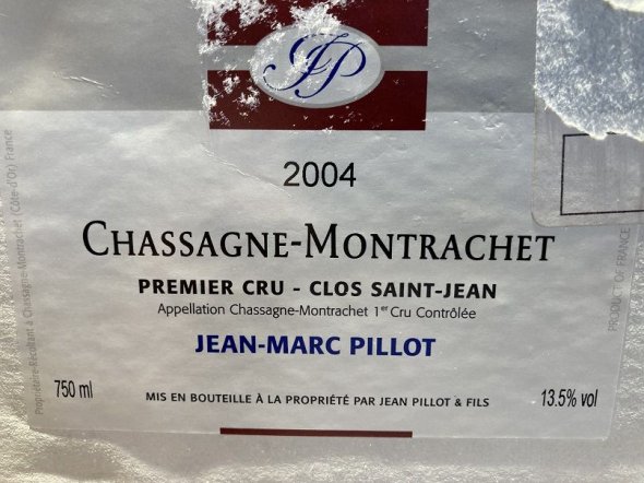 Jean-Marc Pillot, Chassagne-Montrachet Premier Cru, Clos Saint-Jean Rouge