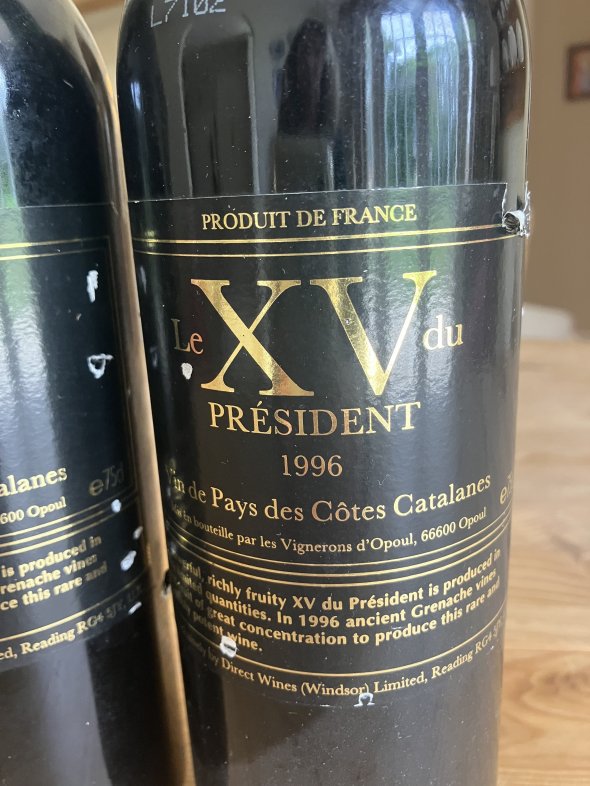 Vin de Pays des Cotes Catalanes, Le XV du President