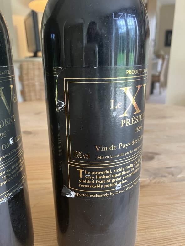 Vin de Pays des Cotes Catalanes, Le XV du President