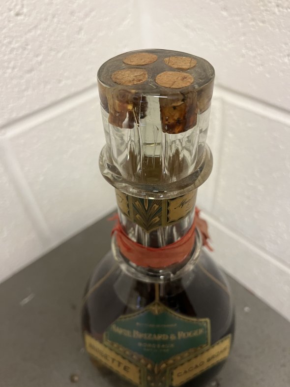 Ultra Rare Marie Brizard 4 Part Decanter 1 Litre? Prunelle,Apry, Cacao,Anisette Liqueur;s 1950/60  