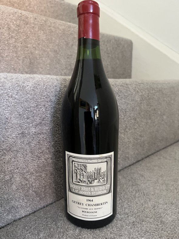 1964 Domaine Faiveley, Gevrey-Chambertin Premier Cru, Combe au Moine