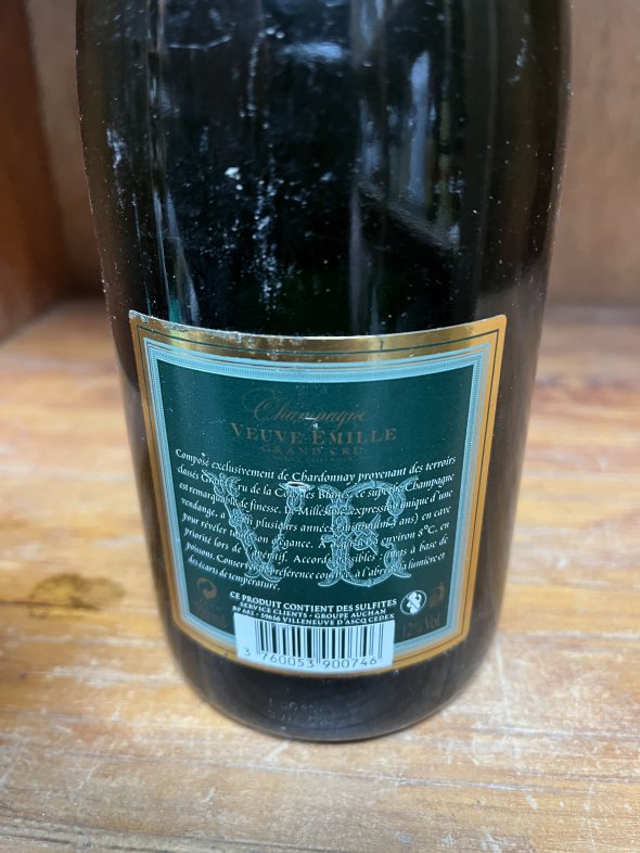 Champagne Veuve Emille 2006 Brut Grand Cru Blanc de Blanc Vintage