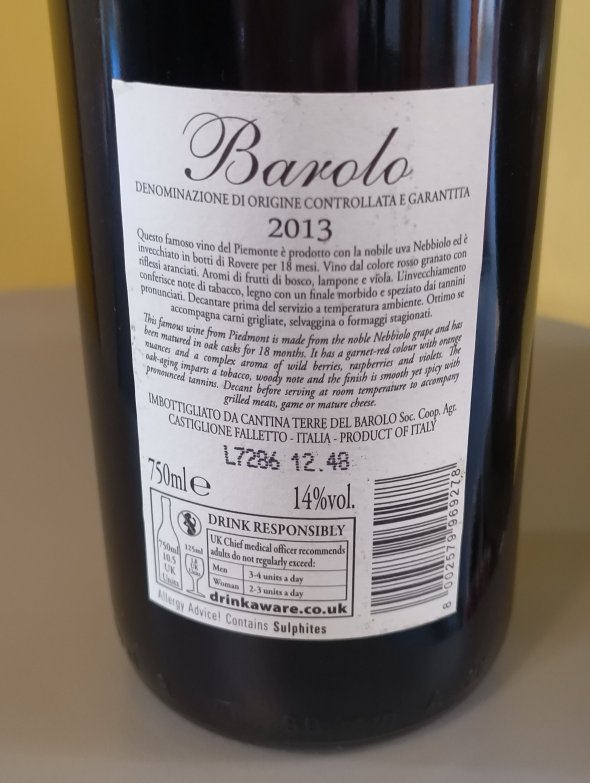 Terre del Barolo, Barolo