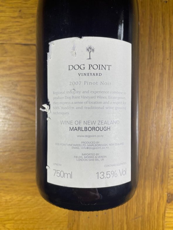Dog Point Vineyard, Pinot Noir, Marlborough