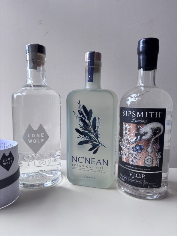 Chose Four from eclectic gin collection