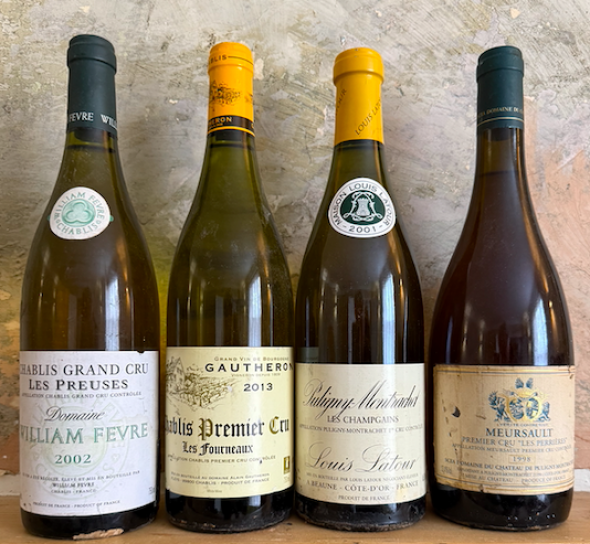 mixed white burgundy..