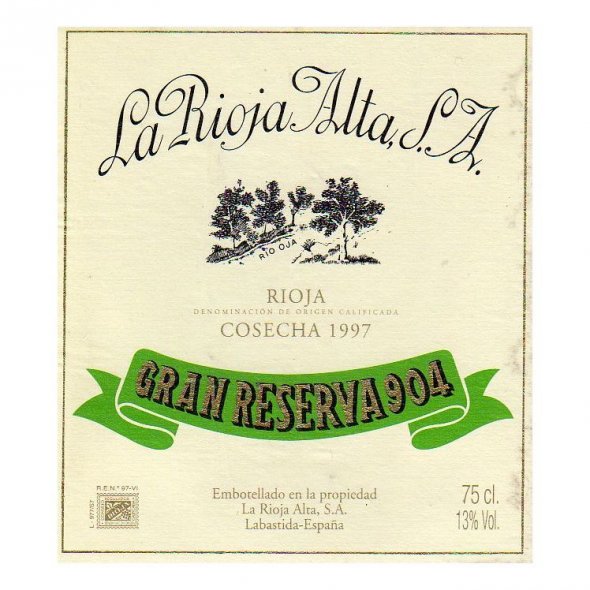 La Rioja Alta, 904 Gran Reserva, Rioja