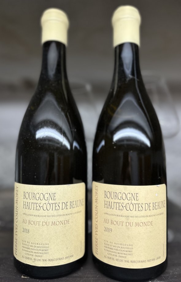 Pierre-Yves Colin-Morey, Bourgogne, Hautes Cotes de Beaune Au Bout du Monde 2018 AND 2019
