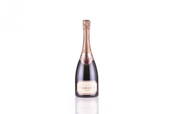 Krug Grande Cuv&eacute;e &ldquo;Tramp 20th Anniversary&rdquo; 1969&ndash;1989 &ndash; 75cl in Tramp OWC + 12 Krug Flutes (Unused)