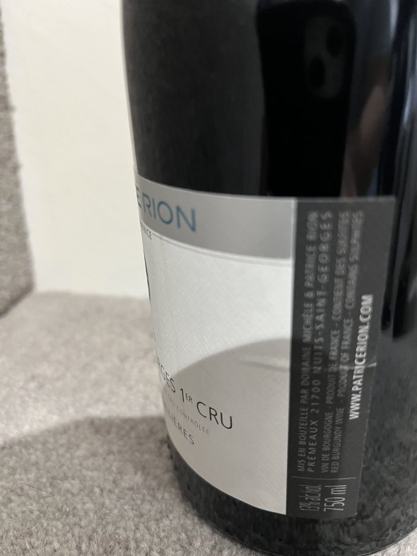 2013 Michele et Patrice Rion, Nuits-Saint-Georges Premier Cru, Clos des Argillieres
