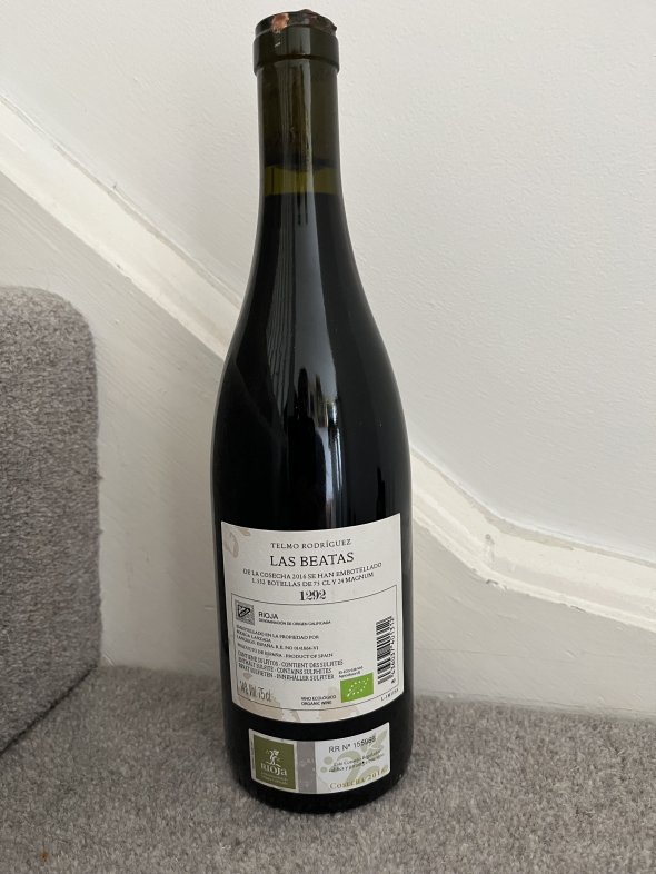 2016 Telmo Rodriguez, Las Beatas, Rioja