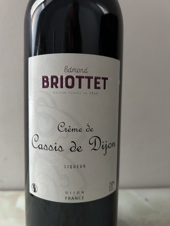 Cr&egrave;me de Cassis de Dijon, Edmond Briottet, Dijon, Burgundy
