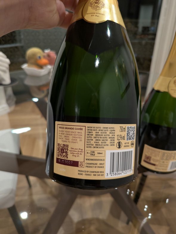 Krug Grande Cuv&eacute;e 172&egrave;me &Eacute;dition Champagne Brut 750ml Brand New & Sealed