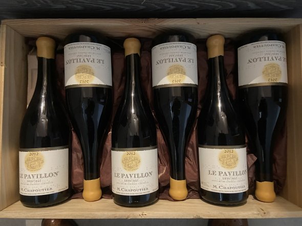 M. Chapoutier, Ermitage, Le Pavillon Rouge 2012 100 points 6 Bottles