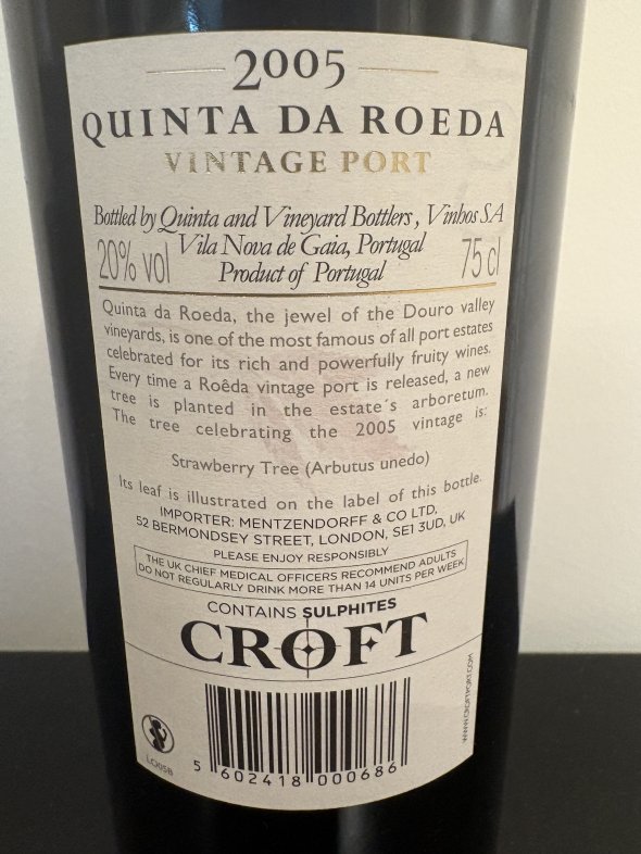 Croft, Quinta da Roeda Vintage Port