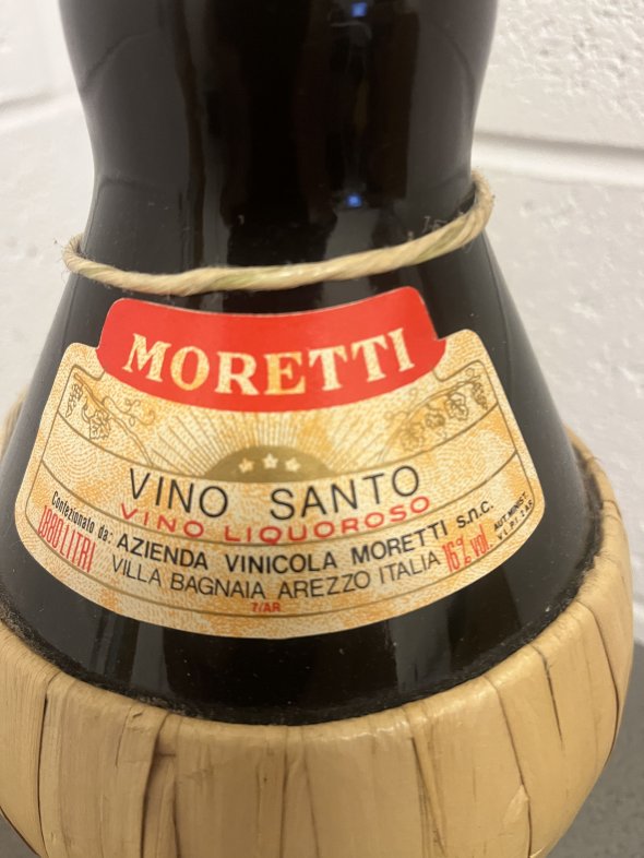 VINO SANTO Moretti Vino Liquoroso  ITS SIZE 1.880 Litri  16%