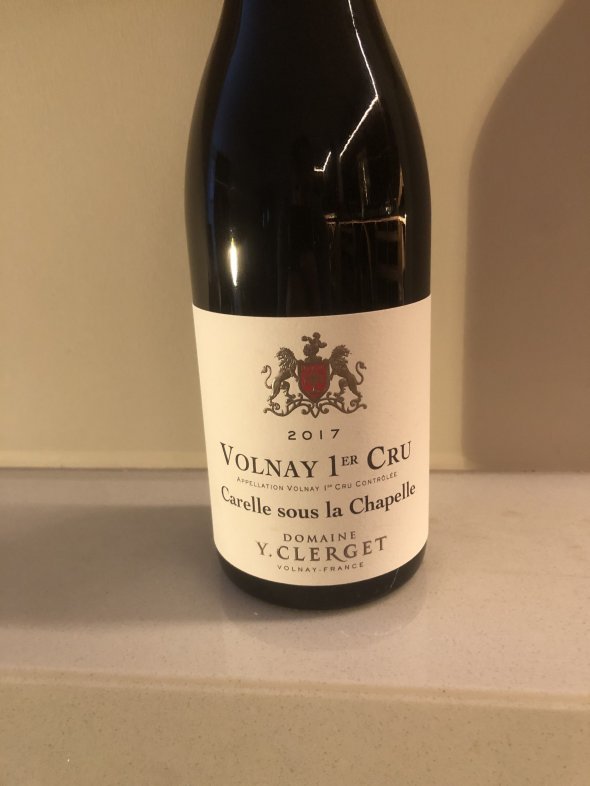 Domaine Y. Clerget, Volnay Premier Cru, Carelle sous la Chapelle