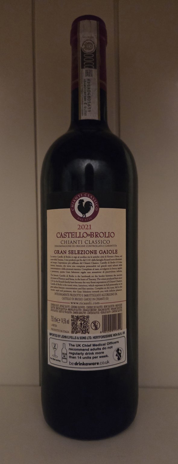 Barone Ricasoli, Chianti Classico, Castello Brolio Gran Selezione