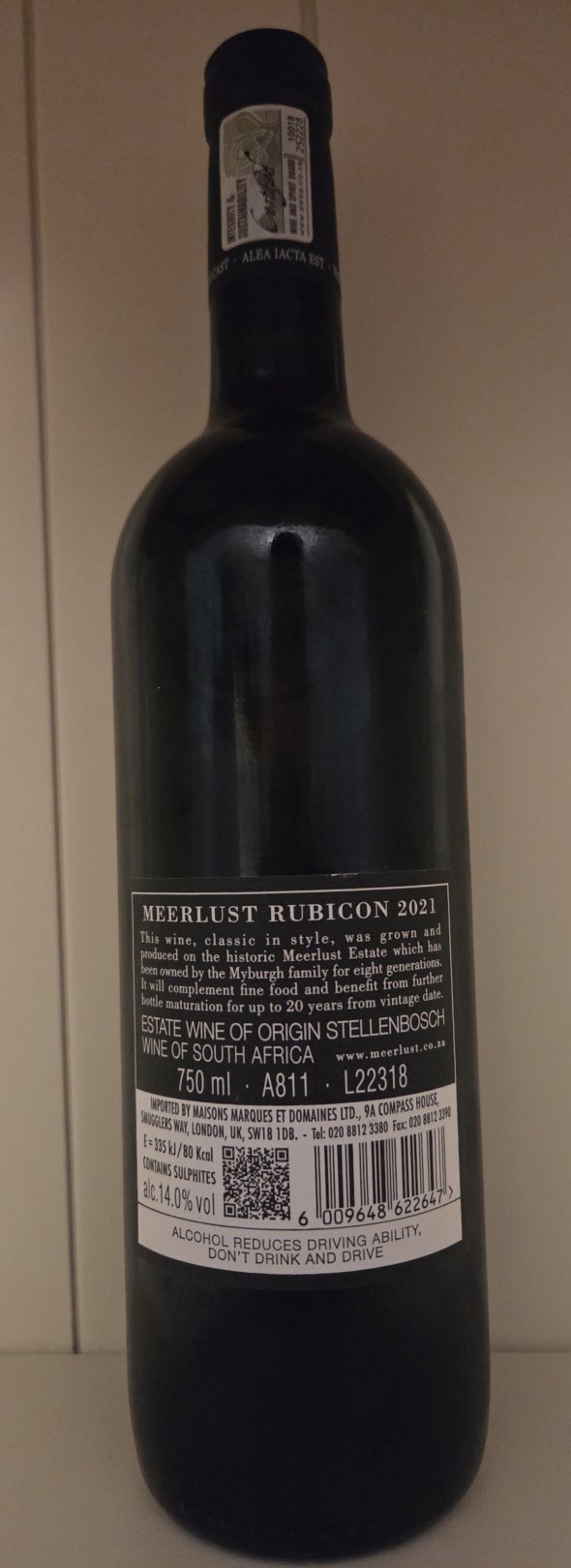 Meerlust, Rubicon, Stellenbosch