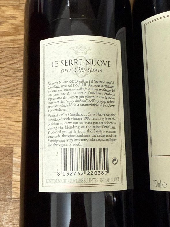 Le Serre Nuove dell'Ornellaia, Bolgheri