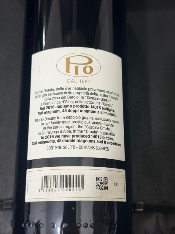 Pio Cesare, Barolo, Ornato