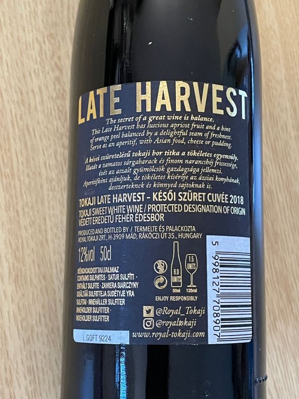 Royal Tokaji, Late Harvest, Tokaj