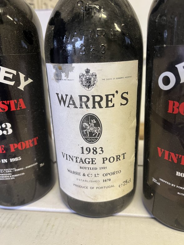 1983 Offley Boa Vista Vintage Port X 2 1983 Warre Vintage Port X 1 