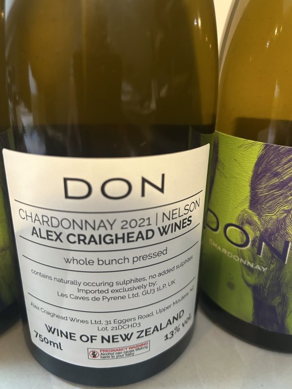 Don Nelson Chardonnay, Alex Craighead 