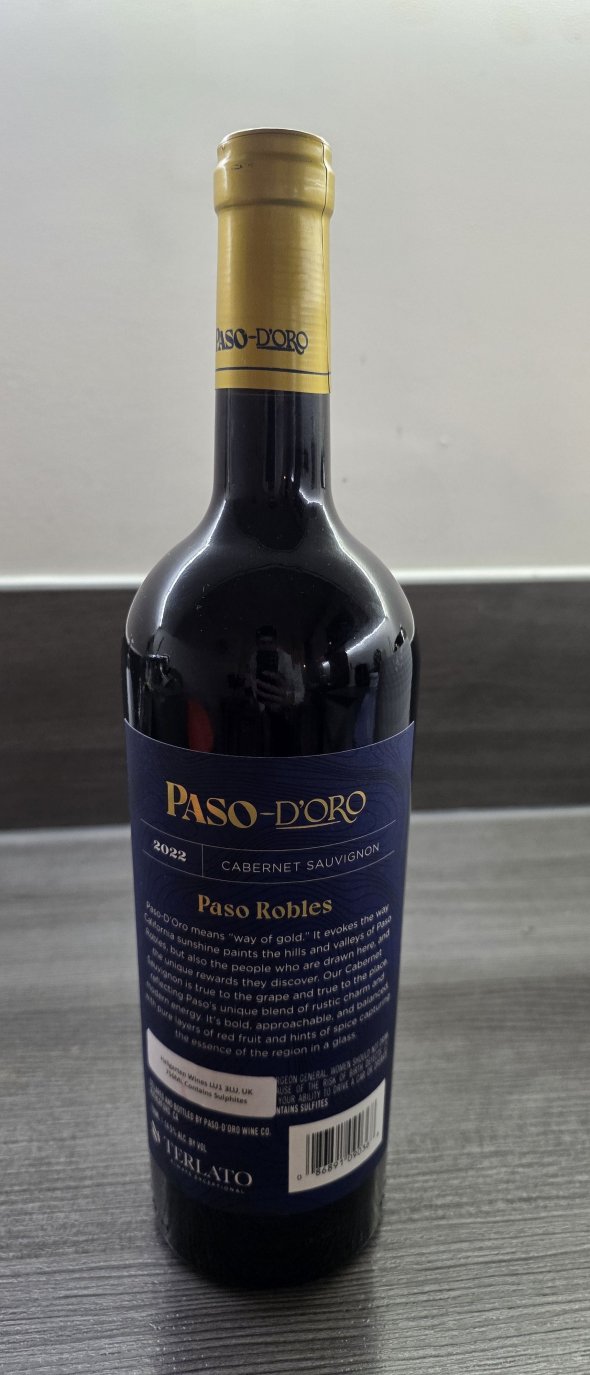 Paso d'Oro, Cabernet Sauvignon, Paso Robles