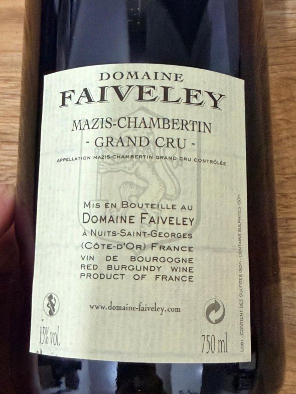 Domaine Faiveley, Mazis-Chambertin Grand Cru